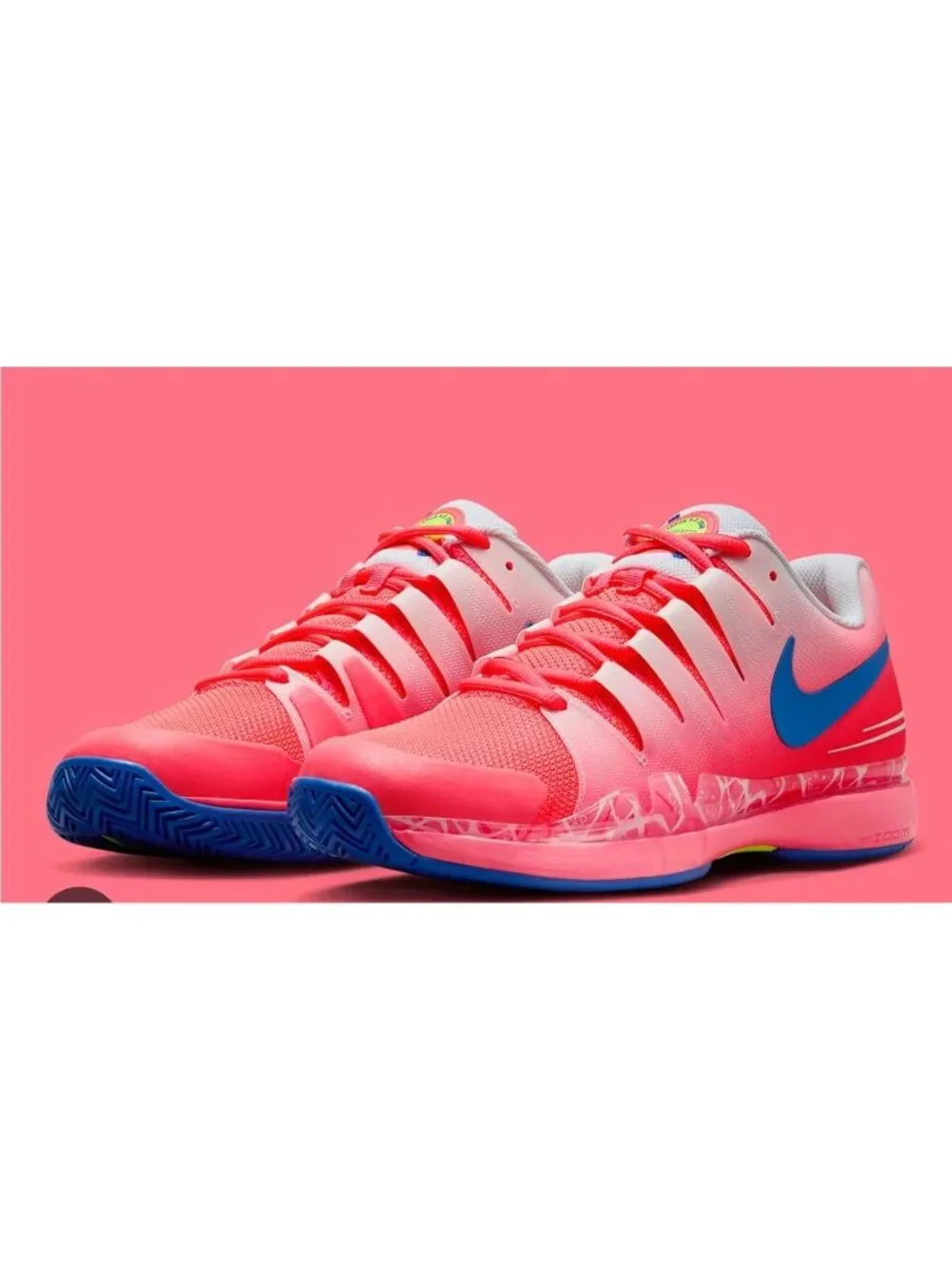NEW Nike Court Air Zoom Vapor Tennis Shoes FB2664-600 Size 13 Hot Punch #1